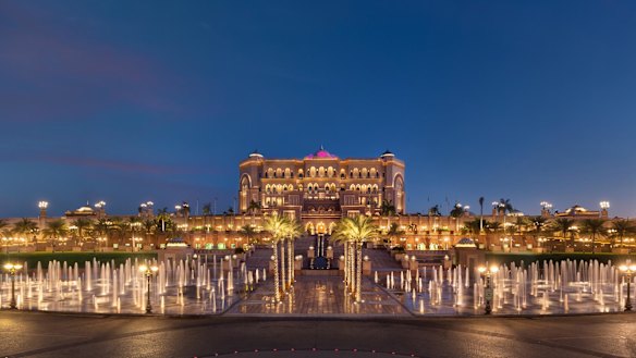 Abu Dhabi’s sprawling Emirates Palace hotel.