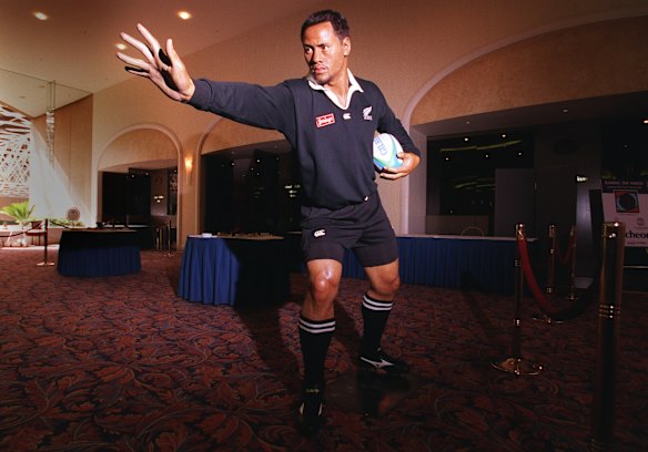Wax dummy of All Black legend Jonah Lomu.