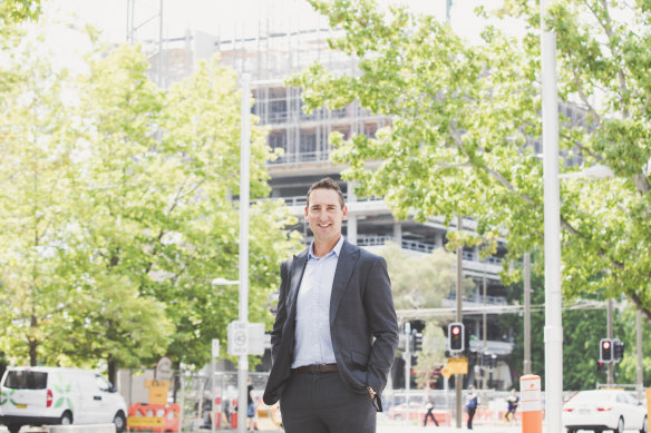 Viillage Building Company's chief executive Travis Doherty, pictured above, is the ACT Property Council's new president. 