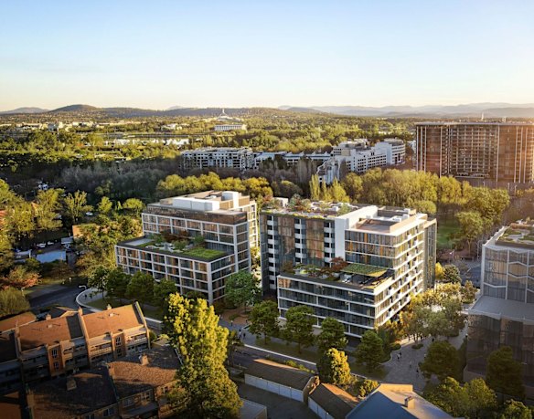 An artist impression of Geocon's proposed Envie development