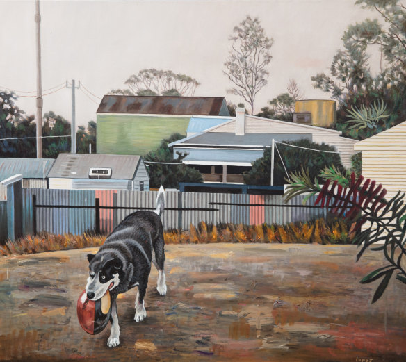 Steve Lopes, Dogs of the Neighbourhood, 2020 at the S.H. Ervin Gallery.