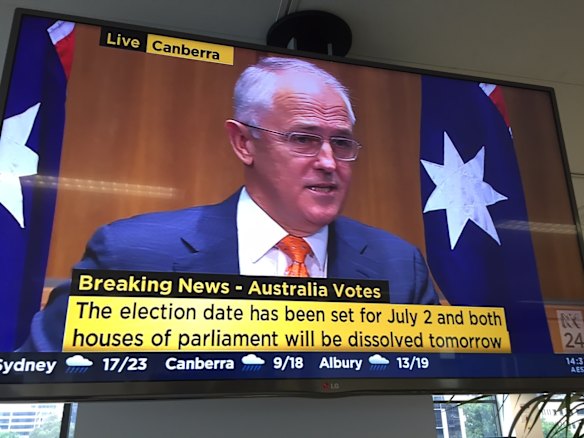Breaking news as Malcolm Turnbull announces an election date has been set for July 2.