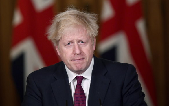 Britain's Prime Minister Boris Johnson said tougher restrictions could be imposed. 