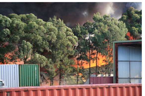 Sydney factory fire