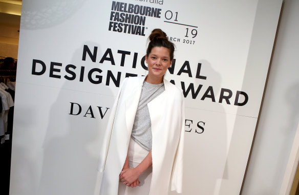 Last year's National Designer Award winner Kacey Devlin.