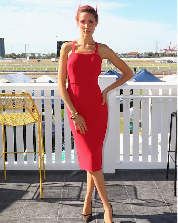 Rachael Finch attends the Emirates Marquee on Melbourne Cup Day at Flemington Racecourse on November 4, 2014 in Melbourne, Australia.  
