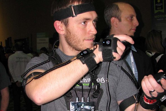 The PrioVR wearable gaming controller.