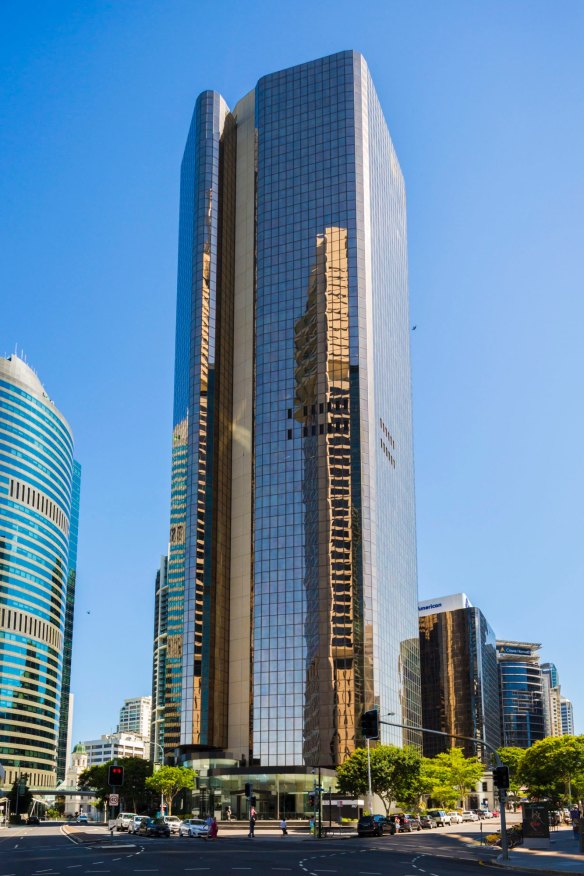 The tower at 10 Eagle Street in Brisbane. 