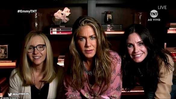 Lisa Kudrow, Jennifer Aniston and Courtney Cox.