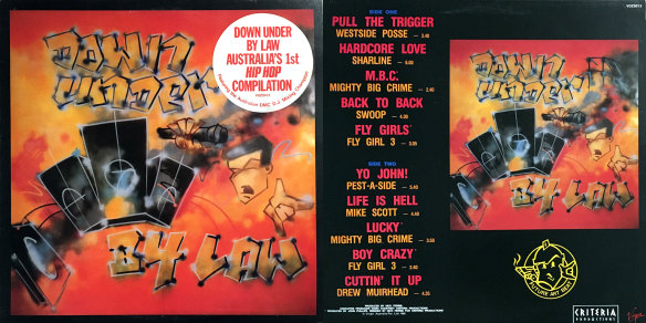 ‘Down Under By Law’ was Australia’s first hip hop compilation released by Virgin Records in 1988.