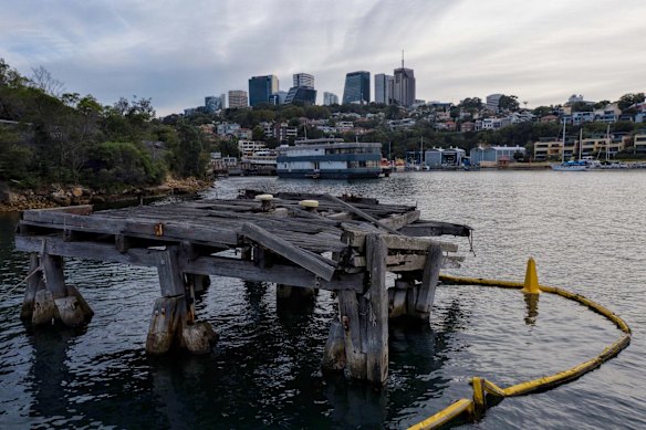 Berry Bay, Sydney. There are fears that a new harbour tunnel may dredge up toxic material from the floor of the bay.