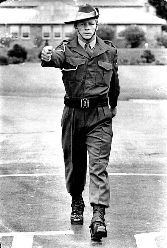 Bob Fulton during his stint in national service in the 1960s.
