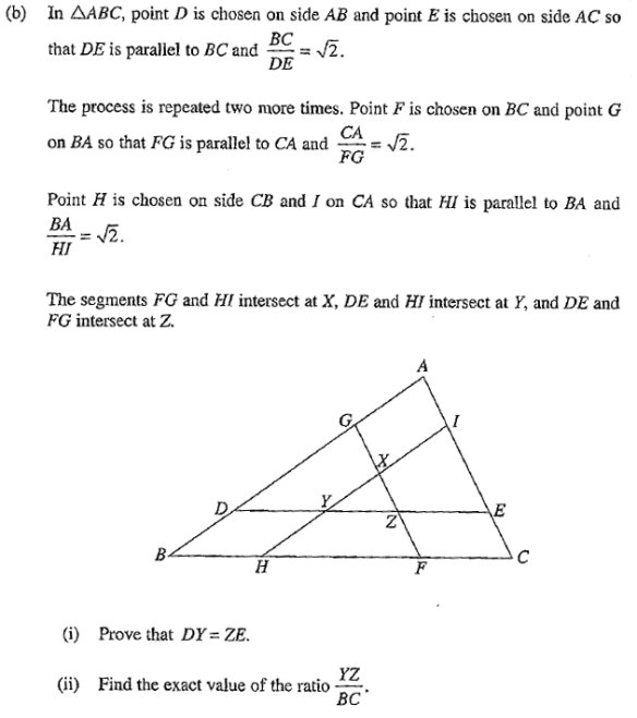 2018 HSC extension 2 maths  question 16b. 