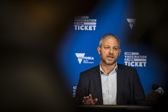 Chief Health Officer  Professor Brett Sutton speaks to the media about the new, Omnicron, strain of the coronavirus. 