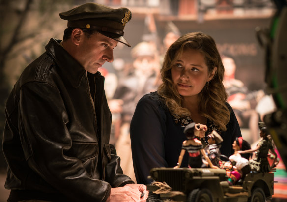 Steve Carell and Merritt Wever in Welcome to Marwen.