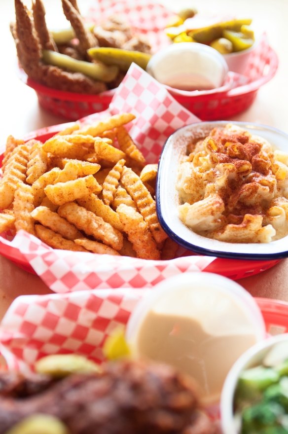 The mac 'n' cheese from Belle's Hot Chicken.