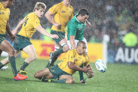 Dark day: Will Genia during the 2011 World Cup loss to Ireland.