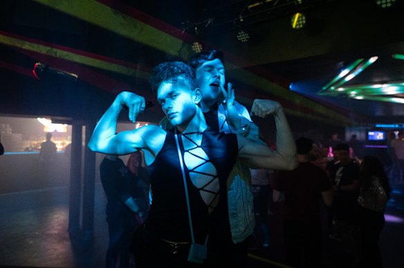 Patrons at Heaven nightclub.