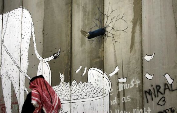Other artists exhibiting in Bethlehem said they hoped the show would draw attention to life in the occupied West Bank.