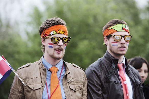 Supporters arrive for the Eurovision Song Contest 2014 Grand Final.