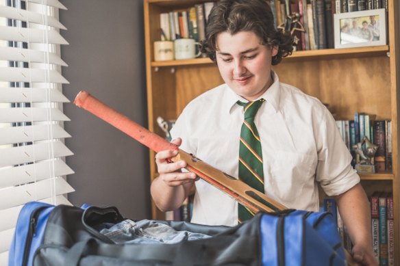 Max Bonner goes to boarding school at Farrer Agricultural High School in Tamworth.