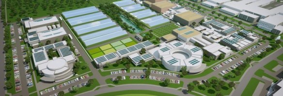 An artist's impression of the future Peel Business Park.