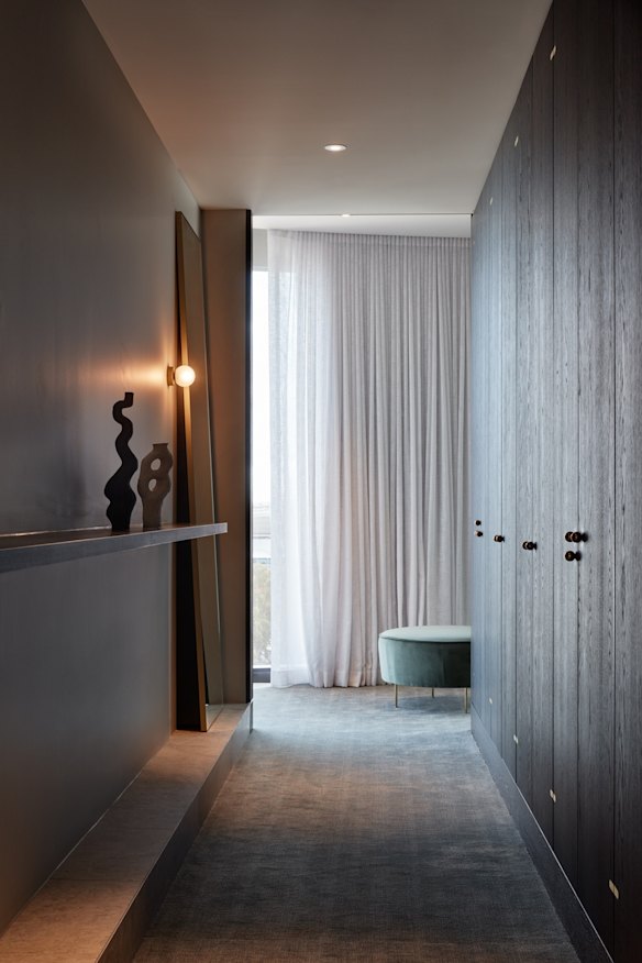 Radiance River View Suite's walk-through wardrobe.