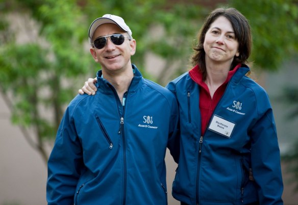 Jeff Bezos and his now former wife MacKenzie Bezos.