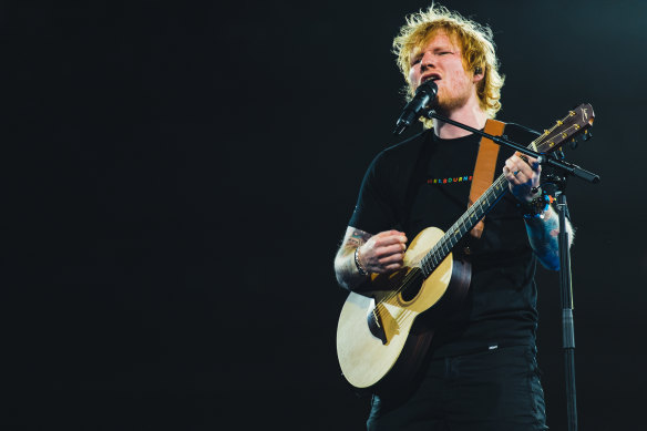 Pop star Ed Sheeran dedicated a song to Shane Warne’s memory at his concert at the MCG on Thursday night.