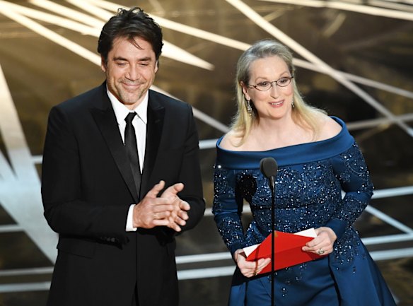 Javier Bardem and Meryl Streep.