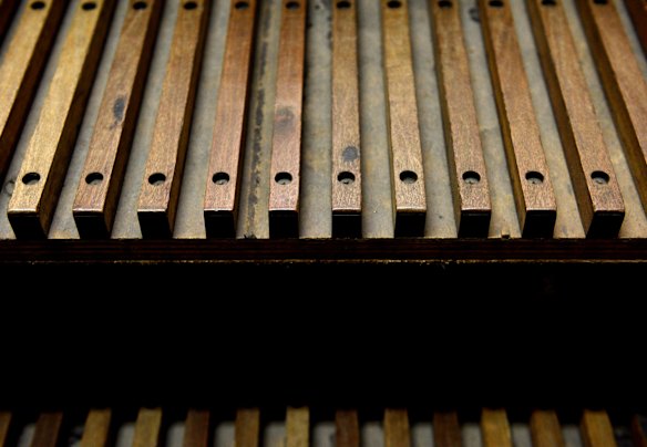 The old wooden escalators at Wynyard Railway Station are some of the few remaining wooden escalators in use around the world.