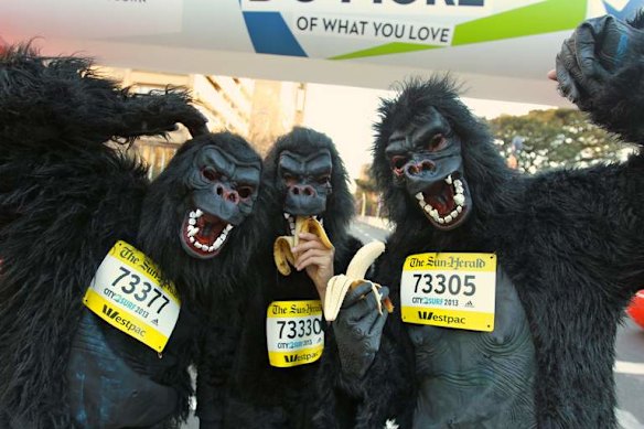 City 2 Surf: Rob, Jack and Paul Stanley-Jones going in their 27th race.