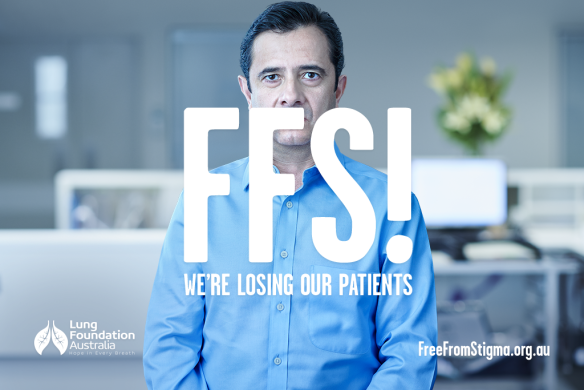 Oncologist Dr Nick Pavlakis features in the Lung Foundation's new campaign
highlighting the stigma associated with lung cancer. 