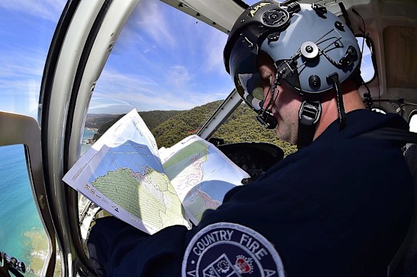 CFA's aerial campaign over the surf coast
