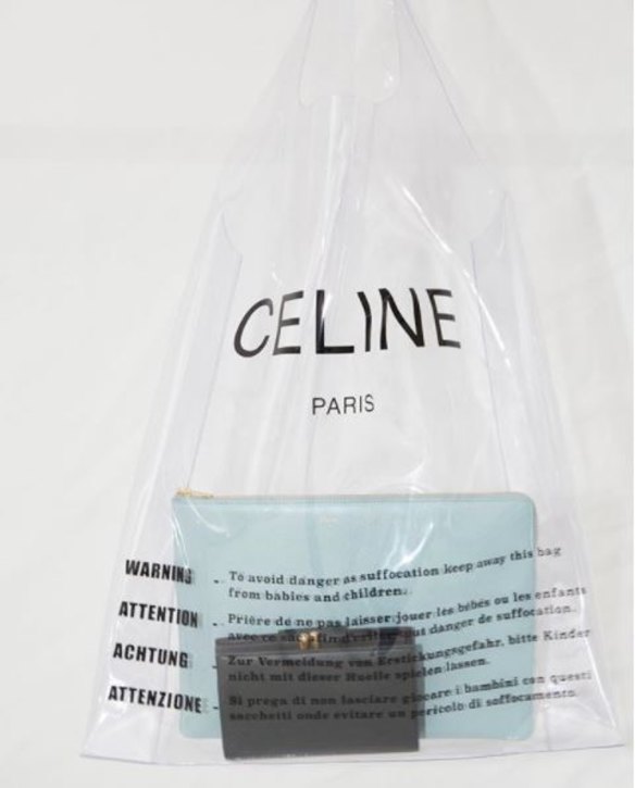 Celine has released its plastic shopper, which will sell for $750.