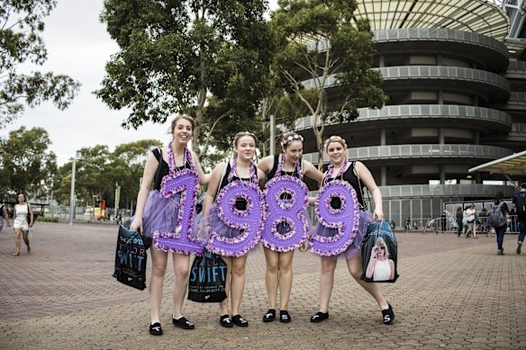 Event-goers gather in Sydney Olympic Park to attend various events such as Stereosonic, Taylor Swift, Aus X Open and the Australian Swimming Championships.