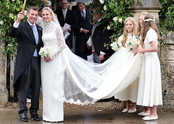 Peter Phillips ties the knot with Harriet Sperling in the Gloucestershire village of Kemble on Saturday.