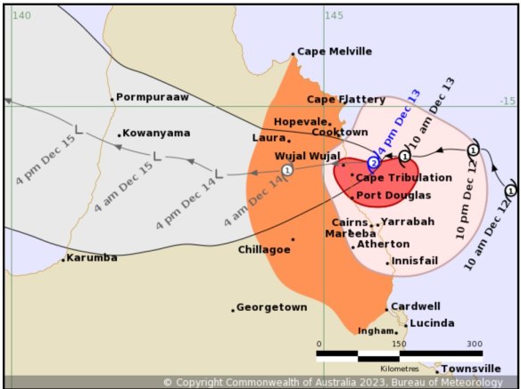 Cyclone map 4pm Wednesday