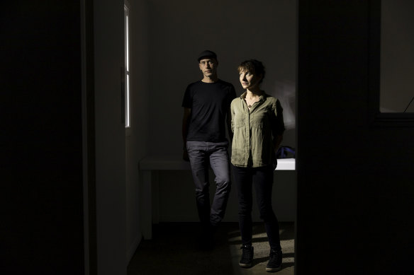 Future thinking: Michaela and Alex Davies in their installation Edge Of The Present.