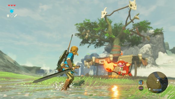 Fire is a powerful and dangerous tool in Breath of the Wild, whether it's wielded by Link or a bokoblin.