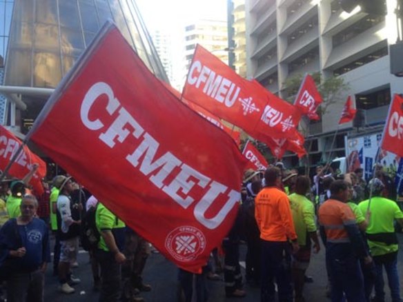 The CFMEU is merging with two other unions.