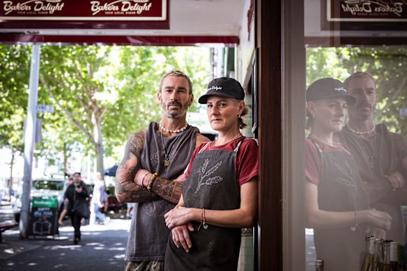 Franqueados Bakers Delight Carlton, Damien e Sharon Fairbanks.