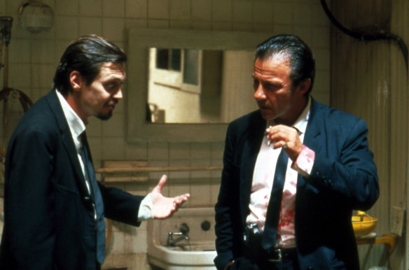 Steve Buscemi and Harvey Keitel in <i>Reservoir Dogs</i>.