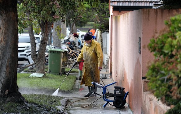 The flooded Maribyrnong River has left a trail of destruction.