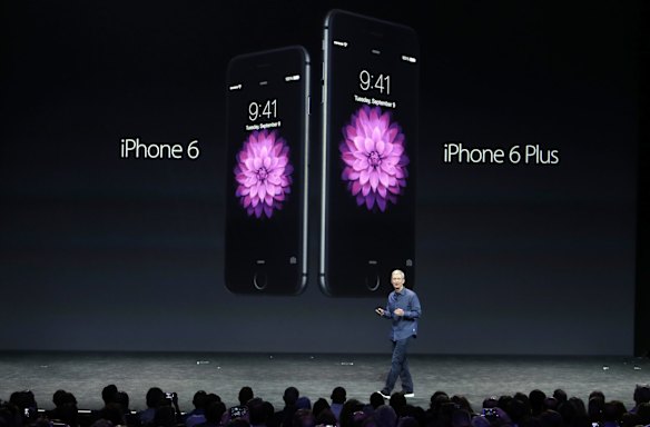 Apple CEO Tim Cook introduces the new iPhone 6 and iPhone 6 Plus.