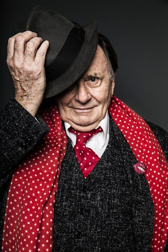Portrait of Barry Humphries in 2015. 