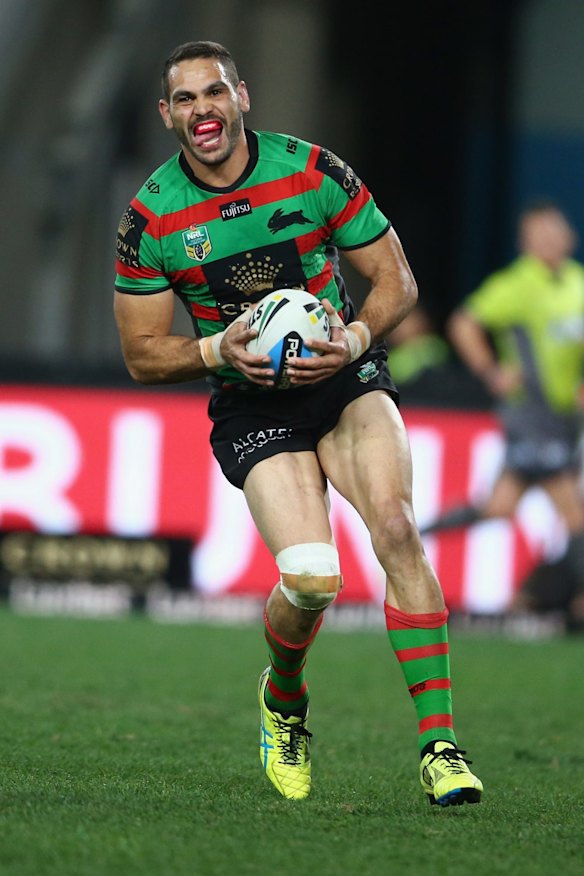 Menacing form:  Greg Inglis of the Rabbitohs.