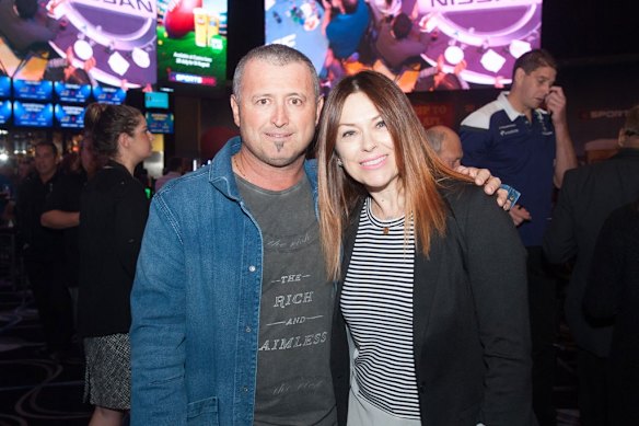 Channel Nine Footy Show live cross to Perth Crown Sports Bar at Burswood