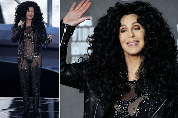 Still got it ... Cher, 64, in <i>that</i> outfit.