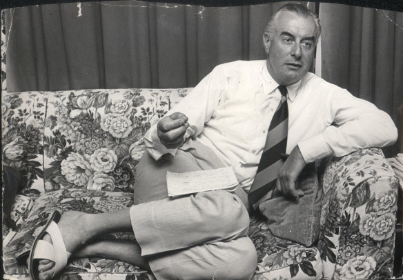 Gough Whitlam at home in 1969.